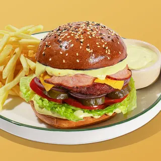 Cheeseburger cu carne de vită