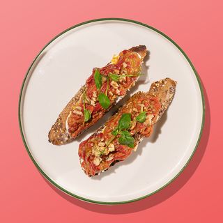 Bruschetta cu ardei la grătar