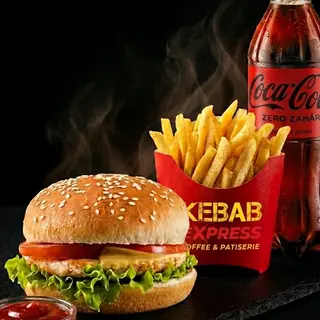 Combo hamburger de pui