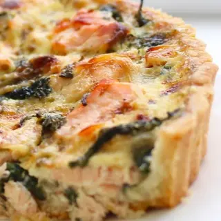 Quiche cu somon