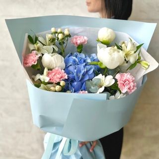 Buchet Hortensie, Bujori si Dianthus