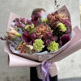 Buchet cu Amaryllis, Cale si Trandafiri Spray