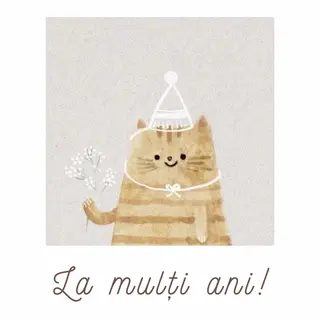 Card ”La mulți ani!”