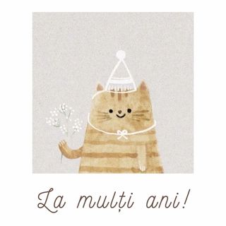 Card ”La mulți ani!”