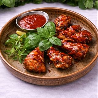 Куриные крылышки с соусом / Aripioare de pui cu sos