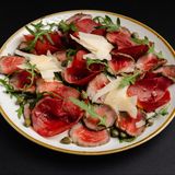 Дуо из карпаччо и пастрамы из телятины/ Duo din mușchi de vită