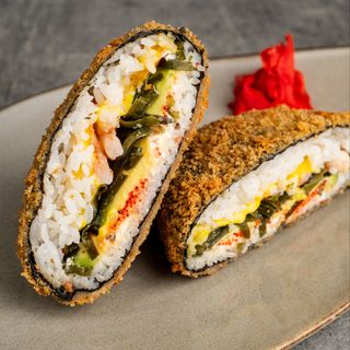 Sushi burger с креветкой/ Sushi burger Creveti