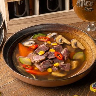 Supa cu legume si brisket de vita