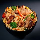 Wok udon cu Porc
