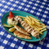 Souvlaki pită de pui
