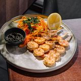 Креветки на гриле