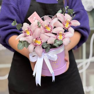 Цветочная композиция из орхидей - "Есмира"