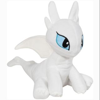 Дракон белый 25 см.