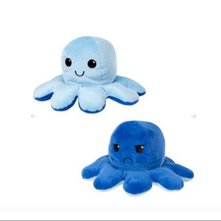 Осьминог двухсторонний голубой 10 см