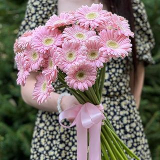 Букет из 29 гербер - "Поцелуй"