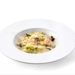 Risotto cu zucchini și creveți