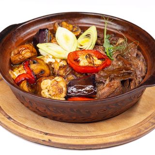 Miel la cuptor cu legume