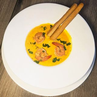 Supă-Piureu din legume crevete