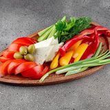 Platou de legume cu branza