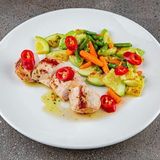 File de curcan cu legume