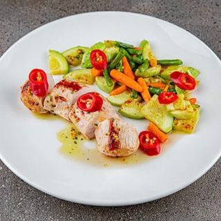 File de curcan cu legume