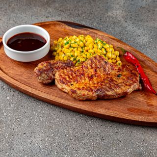 Steak de porc cu porumb