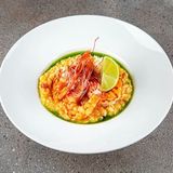 Risotto cu bacon și creveți