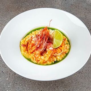 Risotto cu bacon și creveți
