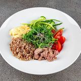 Bol cu hrișcă si ton