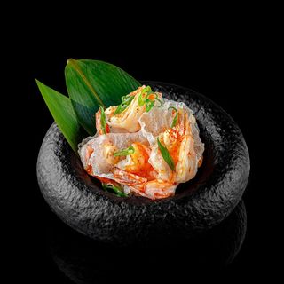 Shrimp with rice paper