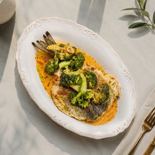 BIBAN CU BROCCOLI ÎN SOS DE STRIDII