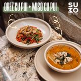 Combo orez cu pui + miso cu pui