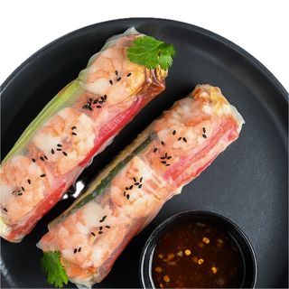 Springs rolls cu creveți și legume (2 buc)