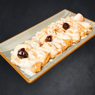 Clătite cu brânză si smântână dulce 