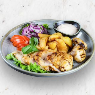 Steak de pui cu legume