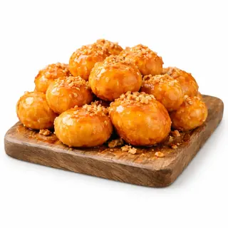 Gogosi Loukuomades +topping