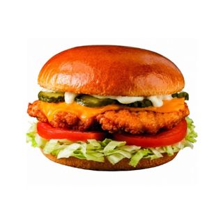 CHICKEN STRIPS BURGER