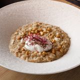 Terci de cereale cu parmezan și ou poșat