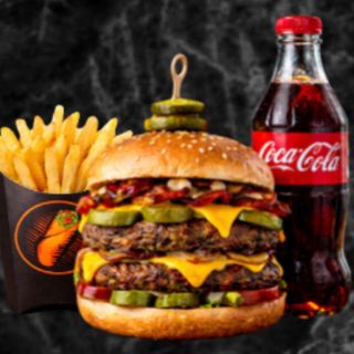 Combo Double Burgher Clasic Vită