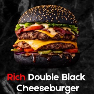 Double Black CheeseBurgher Vită