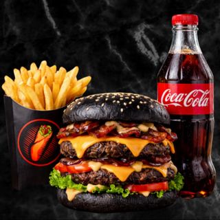 Combo Double Black Burgher Pui