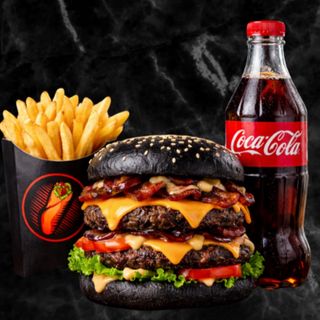 Combo Double Black Burgher Mix