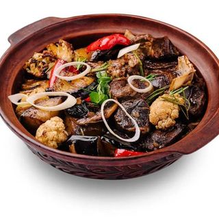 Miel la cuptor cu legume