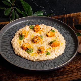 Risotto cu langustină și parmezan în sos cremos