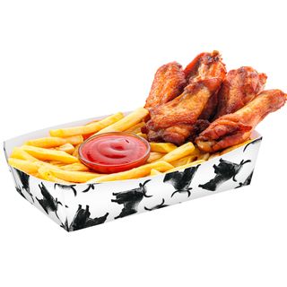 Chicken Wings & French Fries