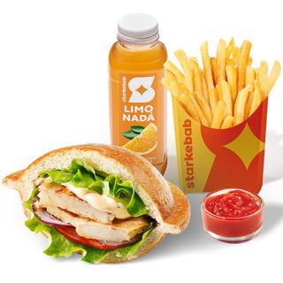 Комбо Старбургер с курицей/Combo Starburger Pui