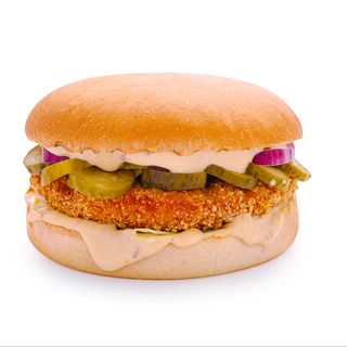 Crispy chicken burger
