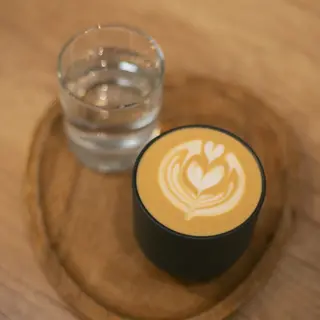 Double cappuccino coffee