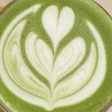 Matcha latte coffee