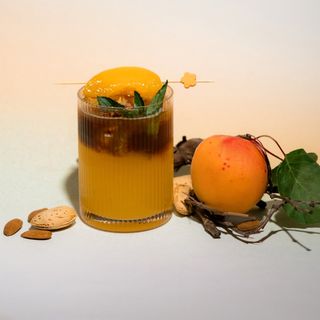 Apricot espresso tonic